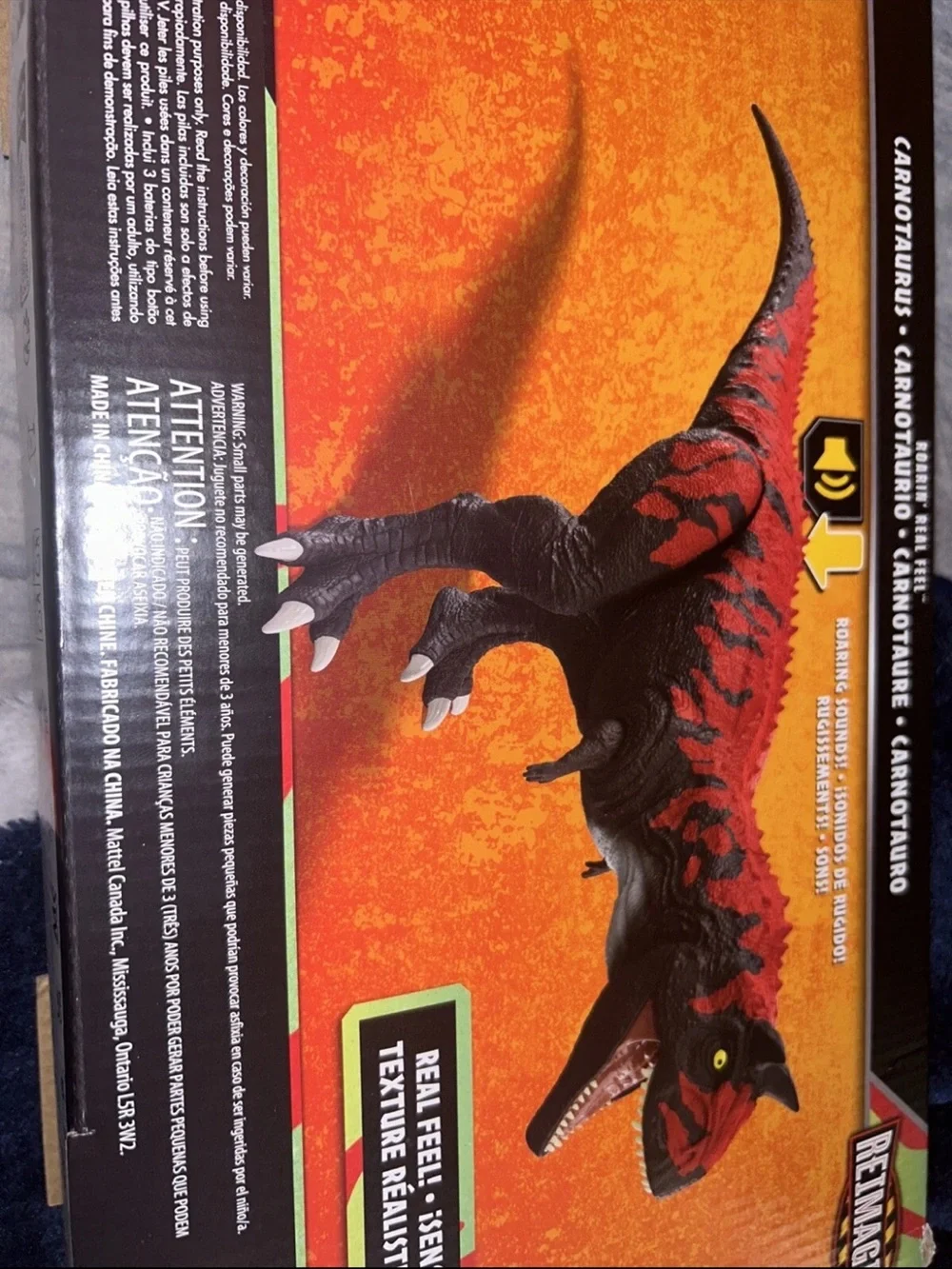 Jurassic World Legacy Collection Roarin' Real Feel Carnotaurus Action Figure New